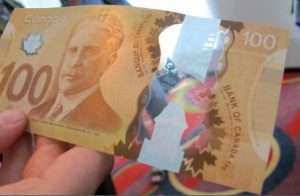 see-through features on Canadian dollar bill