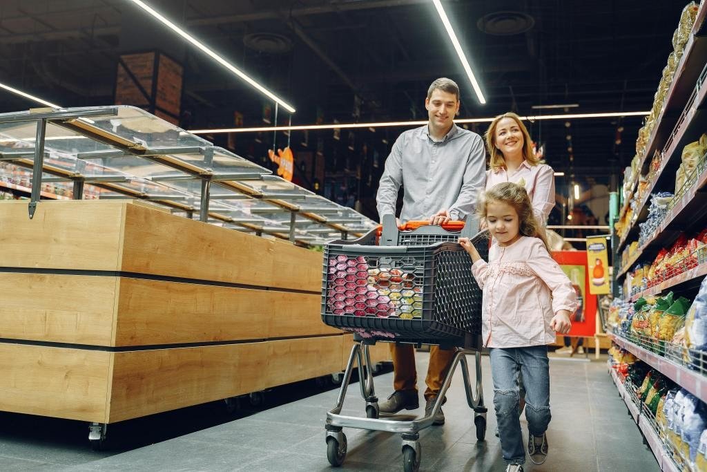 Shopping at the mall with extra income