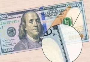 Micro printing on counterfeit money
